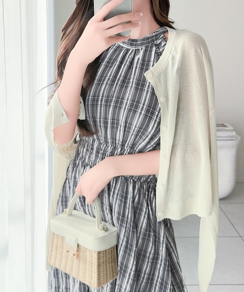 mily bilet(ミウィビレット)の「【mily bilet】甘さ品よく、視線くぎづけ♪バックリボンアメスリフリルワンピース(ロング丈)(ワンピース・レディース・ホワイト系/ブラック系/ブラック・SMALL/MEDIUM/X-LARGE/LARGE)」の17枚目の写真