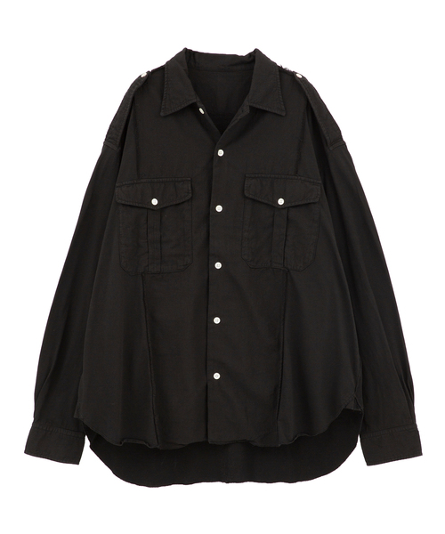 CURRENTAGE（カレンテージ）の「Patchwork Jersey Shirt（MENS）（Tシャツ/カットソー・メンズ・ブラック/ホワイト・FREE）」の2枚目の写真