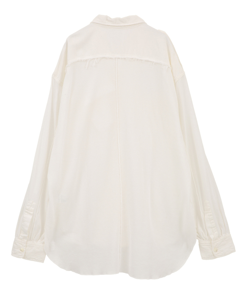 CURRENTAGE（カレンテージ）の「Patchwork Jersey Shirt（MENS）（Tシャツ/カットソー・メンズ・ブラック/ホワイト・FREE）」の3枚目の写真