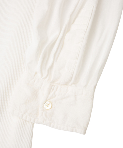 CURRENTAGE（カレンテージ）の「Patchwork Jersey Shirt（MENS）（Tシャツ/カットソー・メンズ・ブラック/ホワイト・FREE）」の11枚目の写真