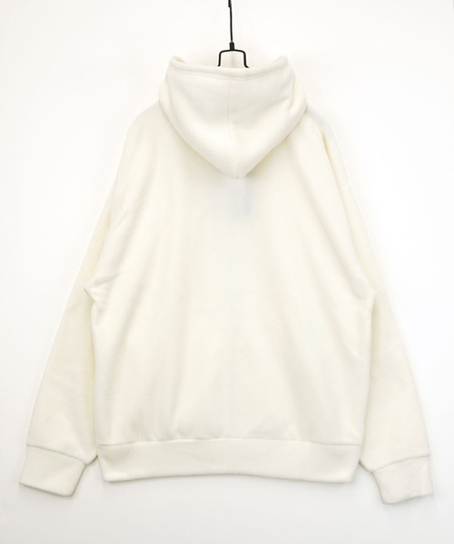 Burner(バーナー)の「【GROOVY STORE】フリース素材 オーバーサイズフルZIPパーカー(パーカー・メンズ・アイボリー/ブラック/ダークブラウン/ダークネイビー・M/L/LL)」の12枚目の写真