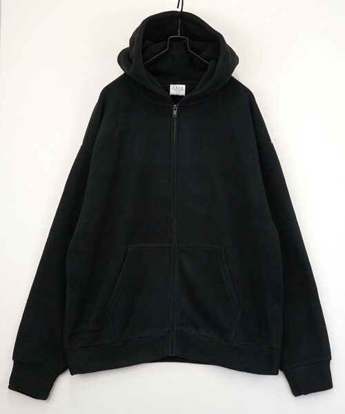 Burner(バーナー)の「【GROOVY STORE】フリース素材 オーバーサイズフルZIPパーカー(パーカー・メンズ・アイボリー/ブラック/ダークブラウン/ダークネイビー・M/L/LL)」の13枚目の写真