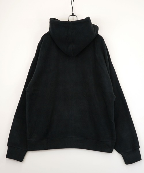Burner(バーナー)の「【GROOVY STORE】フリース素材 オーバーサイズフルZIPパーカー(パーカー・メンズ・アイボリー/ブラック/ダークブラウン/ダークネイビー・M/L/LL)」の14枚目の写真