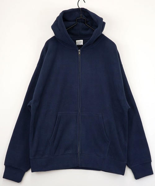 Burner(バーナー)の「【GROOVY STORE】フリース素材 オーバーサイズフルZIPパーカー(パーカー・メンズ・アイボリー/ブラック/ダークブラウン/ダークネイビー・M/L/LL)」の15枚目の写真