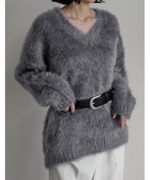 [2025AW COLLECTION]ネコヤーンVネックニットプルオーバー