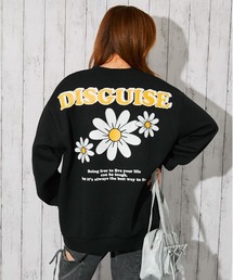 GORGE（ゴージ）の「《バックロゴ×デイジープリント》レディース 裏起毛 スウェット トレーナー カジュアル 秋冬（スウェット）」