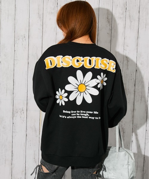 セール】《バックロゴ×デイジープリント》レディース 裏起毛