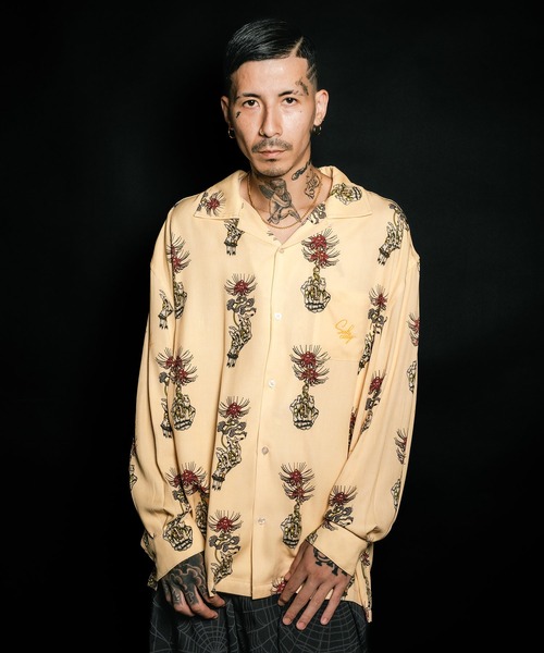 Subciety（サブサエティ）の「Spider lily aloha shirt（シャツ/ブラウス・メンズ・ブラック/スカイブルー/イエロー・SMALL/MEDIUM/LARGE/X-LARGE）」の19枚目の写真