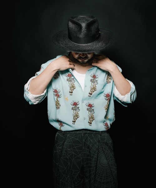 Subciety（サブサエティ）の「Spider lily aloha shirt（シャツ/ブラウス・メンズ・ブラック/スカイブルー/イエロー・SMALL/MEDIUM/LARGE/X-LARGE）」の18枚目の写真