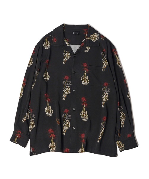 Subciety（サブサエティ）の「Spider lily aloha shirt（シャツ/ブラウス・メンズ・ブラック/スカイブルー/イエロー・SMALL/MEDIUM/LARGE/X-LARGE）」の6枚目の写真