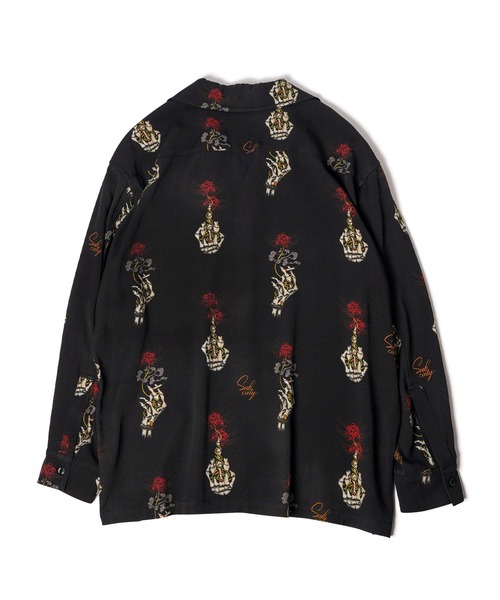 Subciety（サブサエティ）の「Spider lily aloha shirt（シャツ/ブラウス・メンズ・ブラック/スカイブルー/イエロー・SMALL/MEDIUM/LARGE/X-LARGE）」の7枚目の写真
