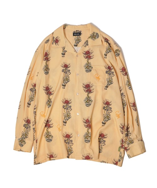 Subciety（サブサエティ）の「Spider lily aloha shirt（シャツ/ブラウス・メンズ・ブラック/スカイブルー/イエロー・SMALL/MEDIUM/LARGE/X-LARGE）」の8枚目の写真