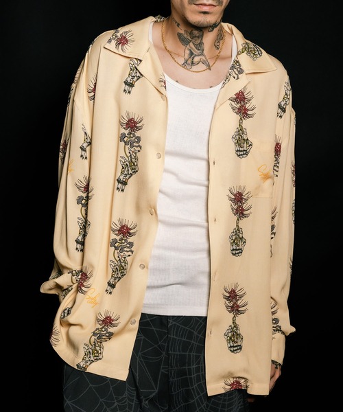 Subciety（サブサエティ）の「Spider lily aloha shirt（シャツ/ブラウス・メンズ・ブラック/スカイブルー/イエロー・SMALL/MEDIUM/LARGE/X-LARGE）」の20枚目の写真