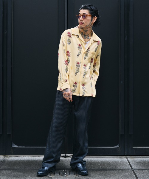 Subciety（サブサエティ）の「Spider lily aloha shirt（シャツ/ブラウス・メンズ・ブラック/スカイブルー/イエロー・SMALL/MEDIUM/LARGE/X-LARGE）」の21枚目の写真