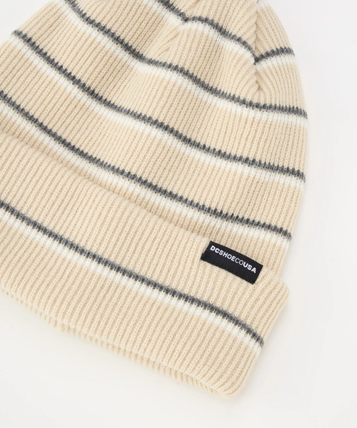DC SHOES(ディーシーシューズ)の「25 RETRO BORDER BEAN/DCボーダーニットキャップ・ビーニー(ニットキャップ/ビーニー・メンズ・ブラック系その他/ライトベージュ/ブラック×グレー・FREE)」の11枚目の写真