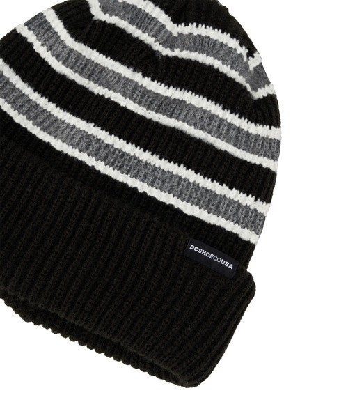 DC SHOES(ディーシーシューズ)の「25 RETRO BORDER BEAN/DCボーダーニットキャップ・ビーニー(ニットキャップ/ビーニー・メンズ・ブラック系その他/ライトベージュ/ブラック×グレー・FREE)」の10枚目の写真