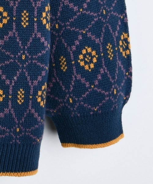 moimoln(モイモルン)の「【セットアップ】ノルディックニット長袖トップス&パンツ(セットアップ・キッズ・ネイビー・80cm/90cm/100cm/110cm/120cm)」の7枚目の写真