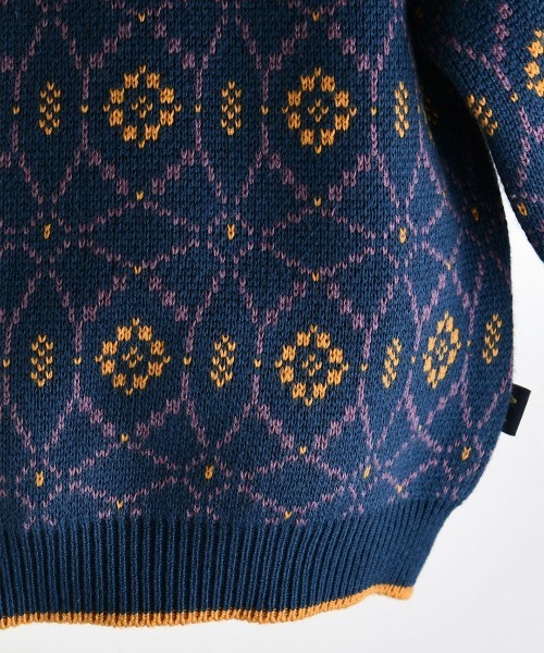 moimoln(モイモルン)の「【セットアップ】ノルディックニット長袖トップス&パンツ(セットアップ・キッズ・ネイビー・80cm/90cm/100cm/110cm/120cm)」の5枚目の写真