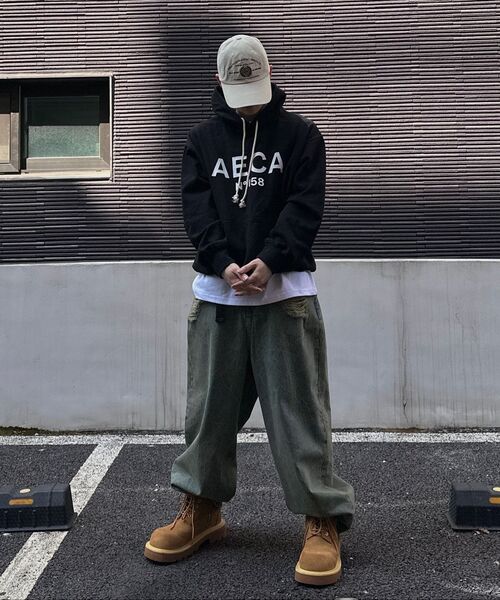 AECA(エイカ)の「BIG LOGO PULLOVER HOODIE-NAVY/WHITE(パーカー・レディース・その他・SMALL/LARGE/MEDIUM/X-LARGE)」の7枚目の写真