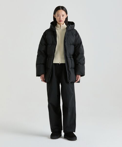 MUSINSA STANDARD WOMAN（ムシンサスタンダードウーマン）の「ウィメンズ裏起毛ナイロンパラシュートパンツ[ブラック]（スウェットパンツ・レディース・その他・30/24/26/28）」の14枚目の写真