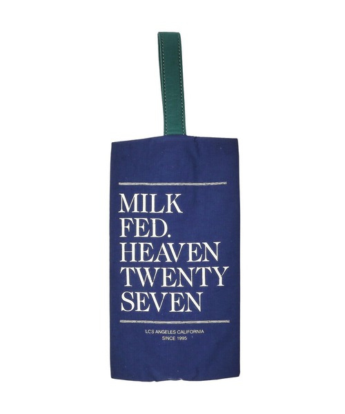 MILKFED.（ミルクフェド）の「PIPING LOGO POUCH（ポーチ・レディース・オフホワイト/ネイビー/チャコール・ONE SIZE）」の7枚目の写真