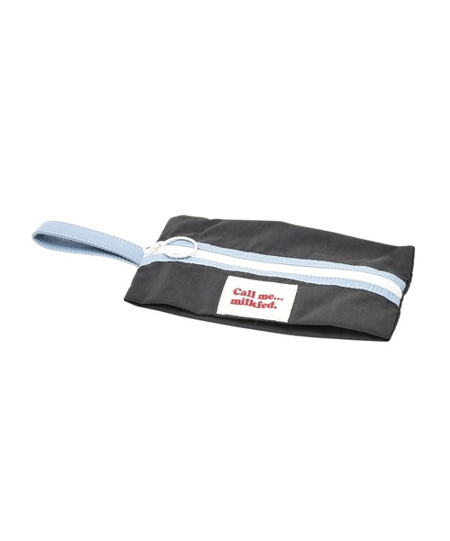 MILKFED.（ミルクフェド）の「PIPING LOGO POUCH（ポーチ・レディース・オフホワイト/ネイビー/チャコール・ONE SIZE）」の10枚目の写真
