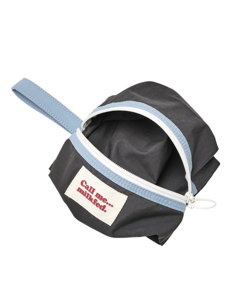 MILKFED.（ミルクフェド）の「PIPING LOGO POUCH（ポーチ・レディース・オフホワイト/ネイビー/チャコール・ONE SIZE）」の12枚目の写真