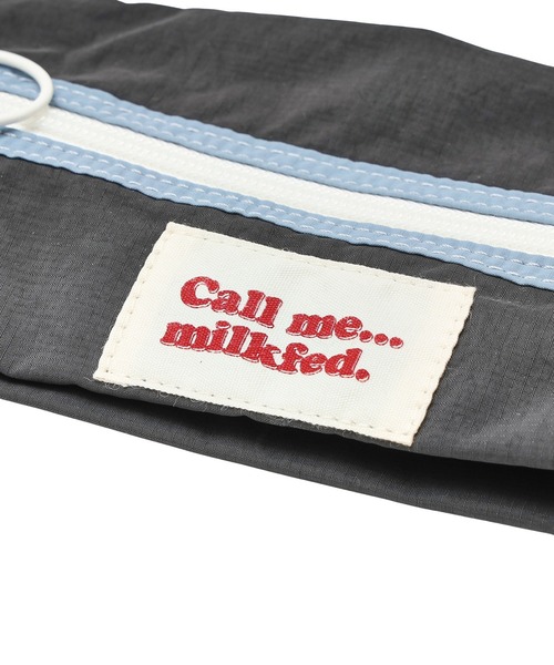 MILKFED.（ミルクフェド）の「PIPING LOGO POUCH（ポーチ・レディース・オフホワイト/ネイビー/チャコール・ONE SIZE）」の13枚目の写真