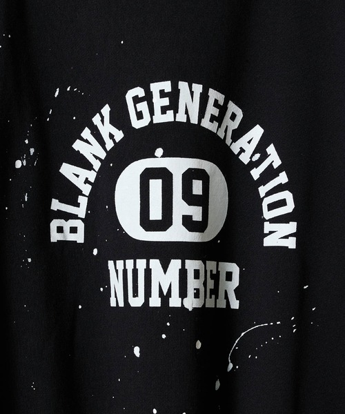 NUMBER (N)INE(ナンバーナイン)の「HAND PAINTED VINTAGE GAZETTE CREWNECK SWEATSHIRT(BLACK) / ハンドペイントヴィンテージ ガゼット クルーネック スウェット(スウェット・メンズ・ブラック系1/ブラック系4/ブラック系2/ブラック系3・3/4/2)」の15枚目の写真