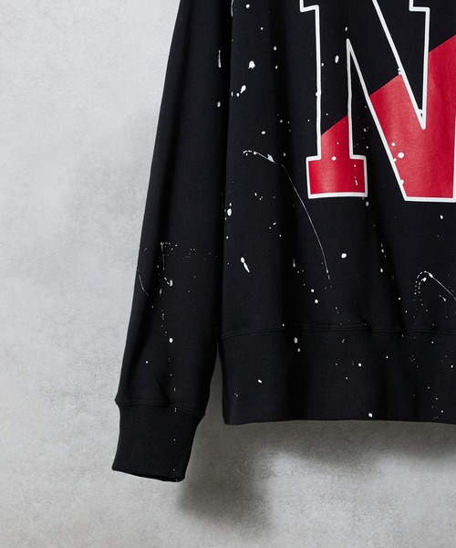 NUMBER (N)INE(ナンバーナイン)の「HAND PAINTED VINTAGE GAZETTE CREWNECK SWEATSHIRT(BLACK) / ハンドペイントヴィンテージ ガゼット クルーネック スウェット(スウェット・メンズ・ブラック系1/ブラック系4/ブラック系2/ブラック系3・3/4/2)」の22枚目の写真