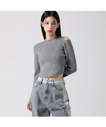 Tati Hole Round Knit MELANGE