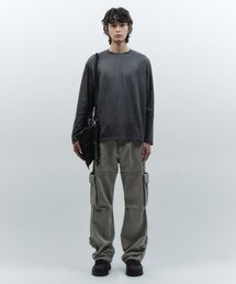 カットオフラインカーゴパンツ グレーベージュ