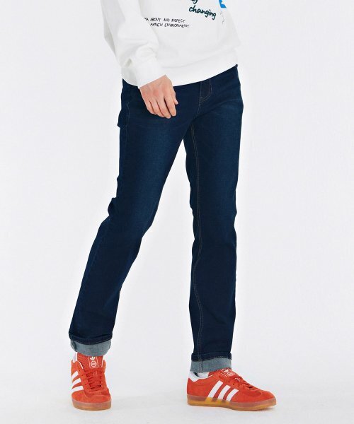 CHASECULT(チェイスカルト)の「男性Dトーンヒドゥンバンディングスリムデニムパンツ-CARK2311B04(デニムパンツ・メンズ・ネイビー・70/76/82/86/92)」の2枚目の写真