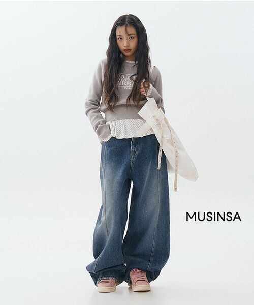 Midnight Move(ミッドナイトムーブ)の「star denim pants (blue)(デニムパンツ・レディース・その他・SMALL/MEDIUM)」の3枚目の写真