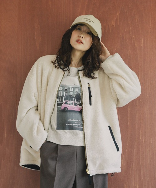 GLOBAL WORK（グローバルワーク）の「乾きやすいプリントスウェット/580953（スウェット・レディース・チャコールグレー/オフホワイト/ホワイト/キャメル/ライトグレー/ネイビー/ダークグレー・LONG/SHORT/REGULAR）」の11枚目の写真