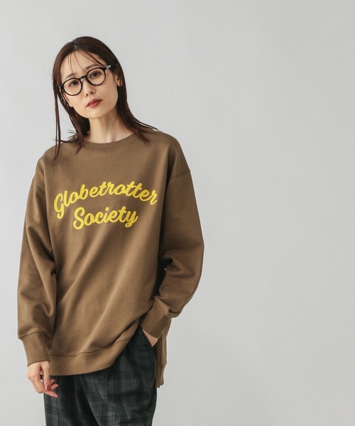 GLOBAL WORK（グローバルワーク）の「乾きやすいプリントスウェット/580953（スウェット・レディース・チャコールグレー/オフホワイト/ホワイト/キャメル/ライトグレー/ネイビー/ダークグレー・LONG/SHORT/REGULAR）」の19枚目の写真