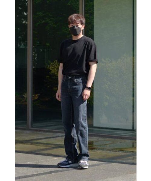MUSINSA STANDARD（ムシンサスタンダード）の「[クールタンダード] ストレートデニムパンツ [ミディアムインディゴ]（デニムパンツ・メンズ・その他・42/34/30/27/28/29/31/32/33/36/38/40）」の3枚目の写真