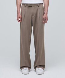 MUSINSA STANDARD（ムシンサスタンダード）の「LIGHTWEIGHT REAL WIDE HIDDEN ELASTIC WAISTBAND SLACKS [DUSTY BEIGE]（スラックス・メンズ）」