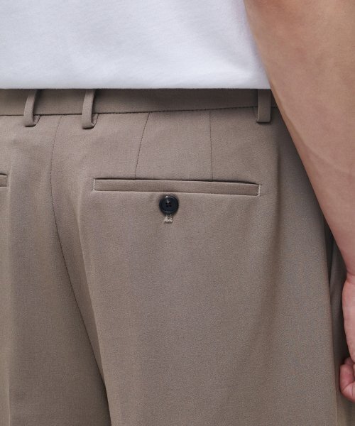 MUSINSA STANDARD（ムシンサスタンダード）の「軽量リアルワイドヒドゥンバンディングスラックス【ダスティベージュ】（スラックス・メンズ・その他・28/40/38/42/26/27）」の7枚目の写真