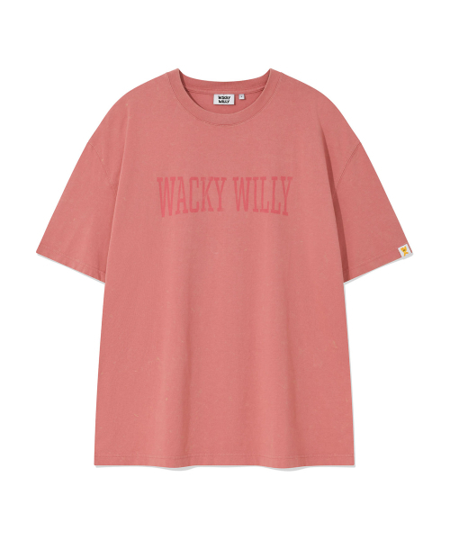 Wacky WiLLy(ワッキーウィリー)の「ピグメントダイ半袖Tシャツピンク(Tシャツ/カットソー・レディース・その他・LARGE/X-LARGE/SMALL/MEDIUM)」の1枚目の写真