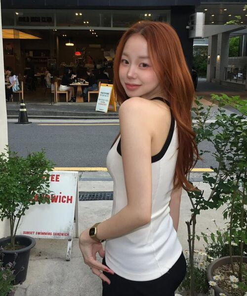 WESLEYHYUSTON（ウェズリーユーストン）の「Color block hourglass long sleeveless ivory（Tシャツ/カットソー・レディース・その他・SMALL/MEDIUM）」の3枚目の写真