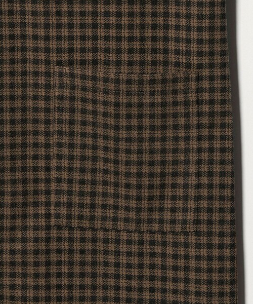A DAY IN THE LIFE UNITED ARROWS(アデイインザライフユナイテッドアローズ)の「ニットメルトン チェック ジャンパースカート <A DAY IN THE LIFE>(ワンピース・レディース・オレンジ/グレー系・FREE)」の7枚目の写真