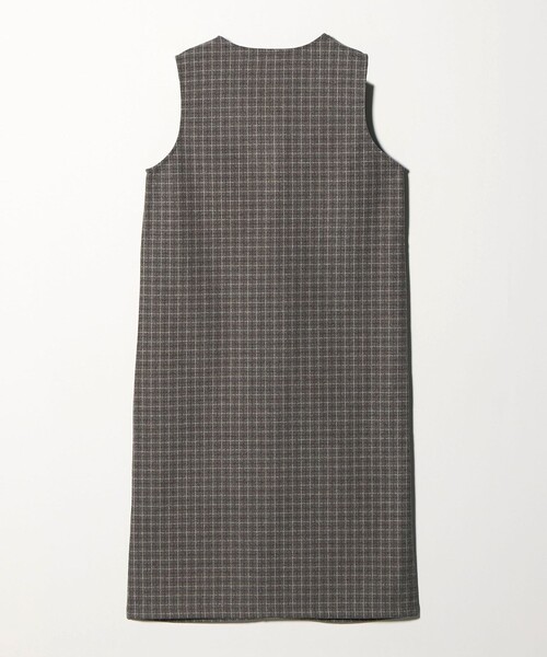A DAY IN THE LIFE UNITED ARROWS(アデイインザライフユナイテッドアローズ)の「ニットメルトン チェック ジャンパースカート <A DAY IN THE LIFE>(ワンピース・レディース・オレンジ/グレー系・FREE)」の10枚目の写真
