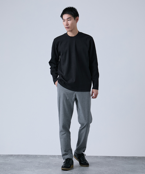 B.C STOCK（ベーセーストック）の「WONDER SHAPE スリムテーパードパンツ（チノパンツ・メンズ・ブラック系その他/グレー/ダークブルー・MEDIUM/LARGE）」の17枚目の写真