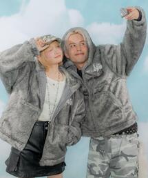 LTR DEPTH（レイターデプス）の「LTR DEPTH/【25年秋冬新作】ファーフードロゴブルゾン（ブルゾン）」