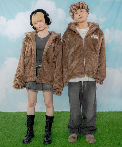 LTR DEPTH（レイターデプス）の「LTR DEPTH/ファーフードロゴブルゾン（ブルゾン・メンズ・ブラウン系その他/グレー系その他・LARGE/MEDIUM）」の3枚目の写真