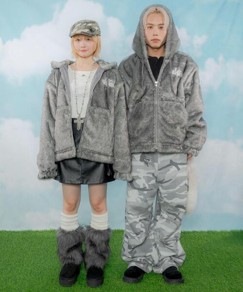 LTR DEPTH（レイターデプス）の「LTR DEPTH/ファーフードロゴブルゾン（ブルゾン・メンズ・ブラウン系その他/グレー系その他・LARGE/MEDIUM）」の4枚目の写真