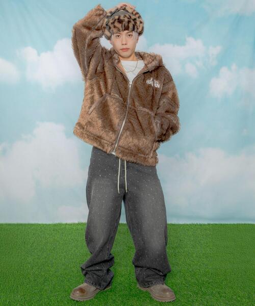 LTR DEPTH（レイターデプス）の「LTR DEPTH/ファーフードロゴブルゾン（ブルゾン・メンズ・ブラウン系その他/グレー系その他・LARGE/MEDIUM）」の7枚目の写真