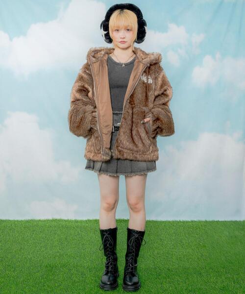 LTR DEPTH（レイターデプス）の「LTR DEPTH/ファーフードロゴブルゾン（ブルゾン・メンズ・ブラウン系その他/グレー系その他・LARGE/MEDIUM）」の8枚目の写真