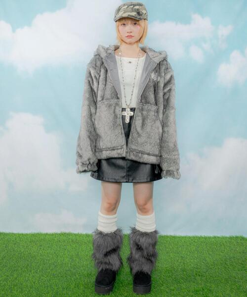 LTR DEPTH（レイターデプス）の「LTR DEPTH/ファーフードロゴブルゾン（ブルゾン・メンズ・ブラウン系その他/グレー系その他・LARGE/MEDIUM）」の12枚目の写真